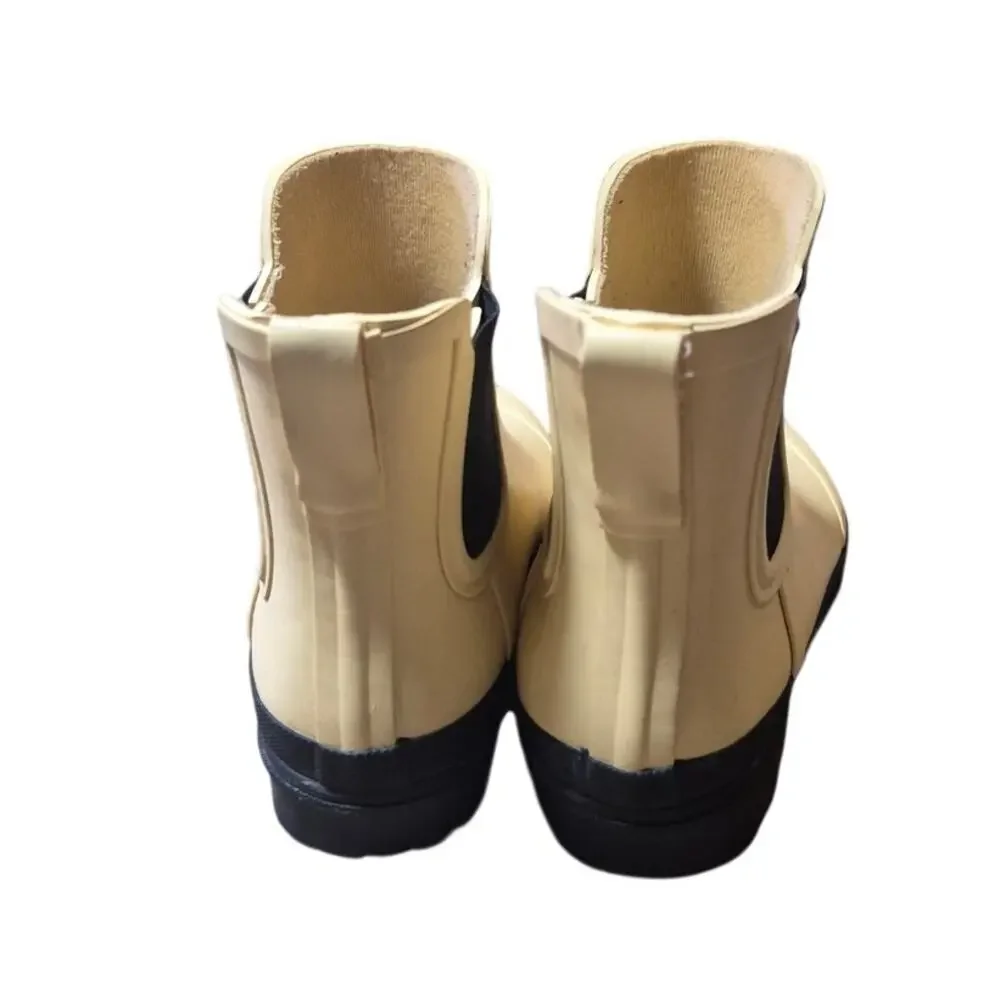 J Crew Chelsea Yellow Rain Boots For Women Size 8